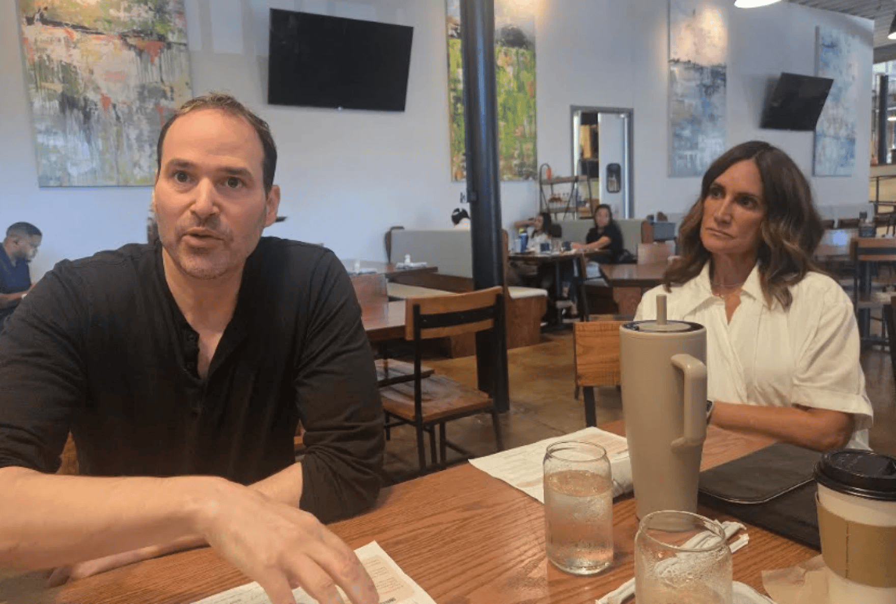 Andrew Scheck and Lisa Konstandt are both lifelong Democrats. Konstandt recently registered as an unaffiliated voter because of the Democratic Party's move away from Israel.